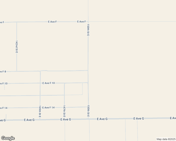 map of restaurants, bars, coffee shops, grocery stores, and more near 150th Street East in Los Angeles County