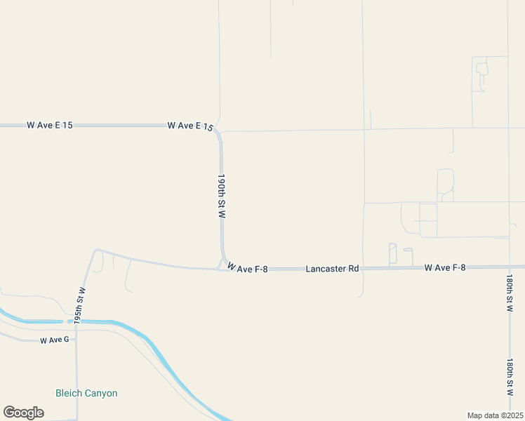 map of restaurants, bars, coffee shops, grocery stores, and more near 18741 West Avenue F in Lancaster