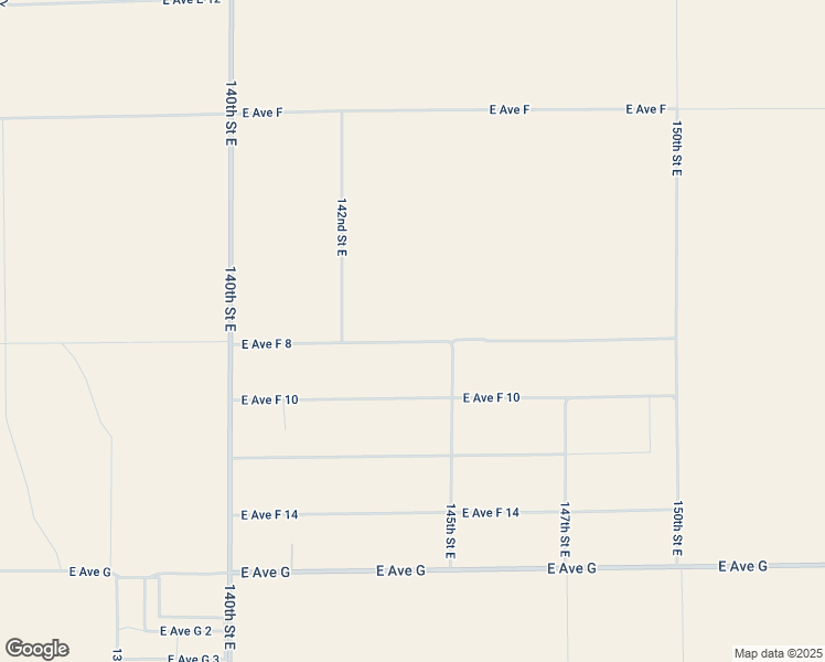 map of restaurants, bars, coffee shops, grocery stores, and more near 14400 East Avenue F in Lancaster