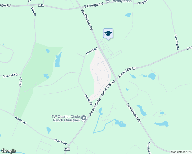 map of restaurants, bars, coffee shops, grocery stores, and more near 197 Hewitt Road in Fountain Inn