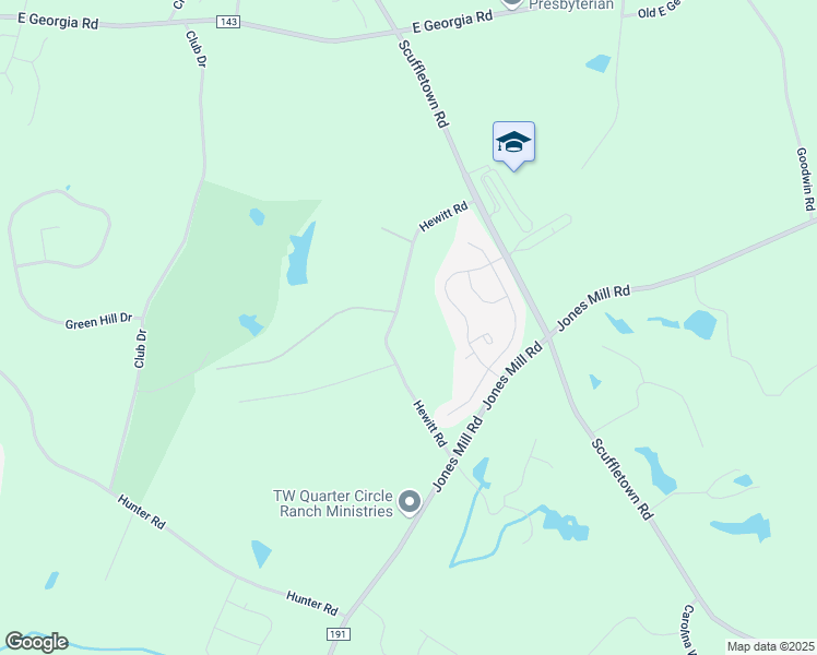 map of restaurants, bars, coffee shops, grocery stores, and more near 197 Hewitt Road in Fountain Inn