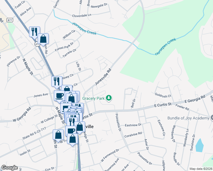 map of restaurants, bars, coffee shops, grocery stores, and more near 29 Ruby Bay Lane in Simpsonville