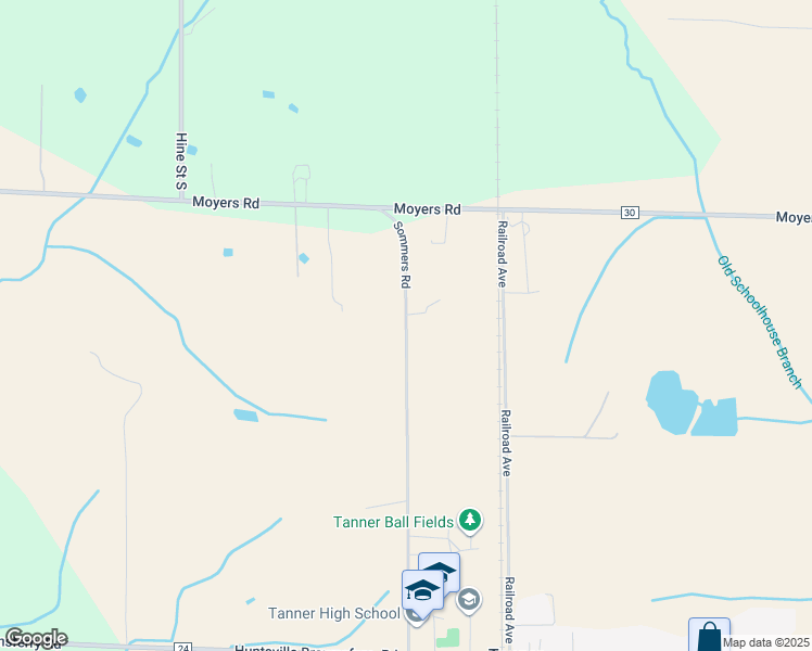 map of restaurants, bars, coffee shops, grocery stores, and more near 12388 Sommers Road in Athens