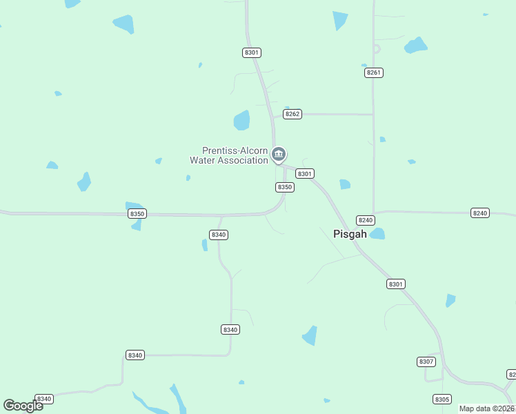 map of restaurants, bars, coffee shops, grocery stores, and more near 19 County Road 8350 in Rienzi