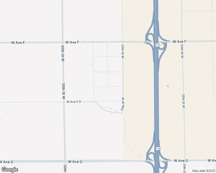 map of restaurants, bars, coffee shops, grocery stores, and more near West Avenue F 6 in Lancaster