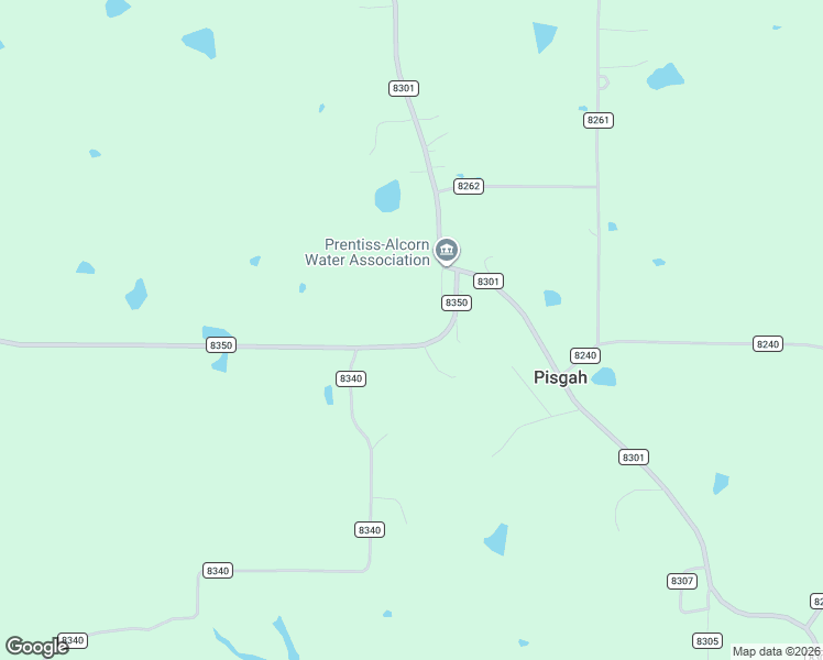 map of restaurants, bars, coffee shops, grocery stores, and more near 19 County Road 8350 in Rienzi