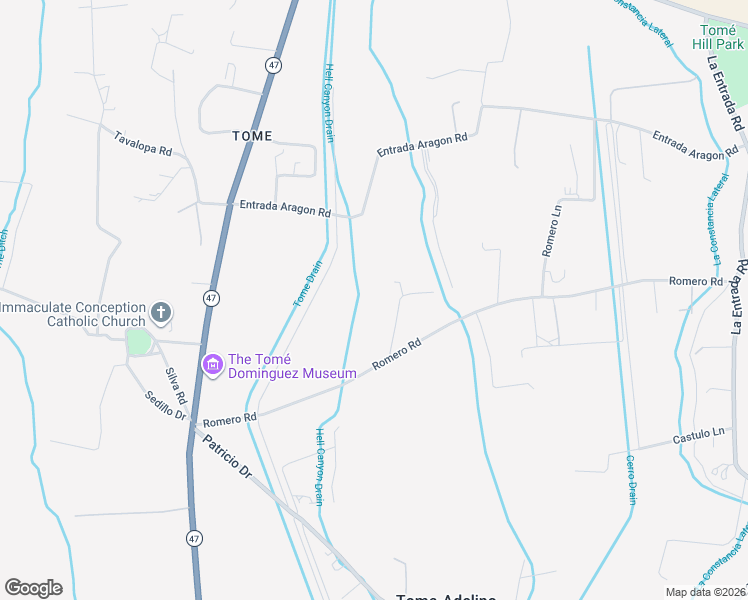 map of restaurants, bars, coffee shops, grocery stores, and more near 43-79 Romero Road in Los Lunas