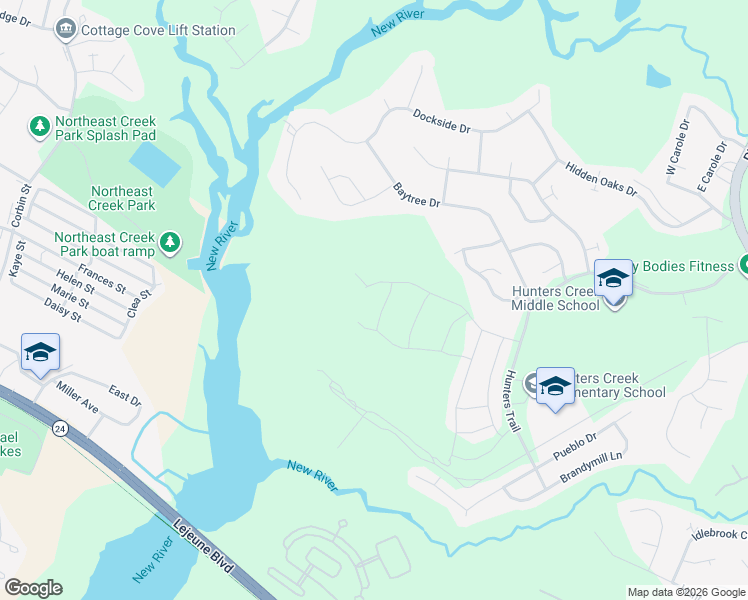 map of restaurants, bars, coffee shops, grocery stores, and more near 205 Wellington Place in Jacksonville