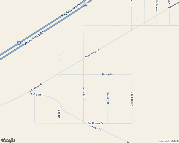 map of restaurants, bars, coffee shops, grocery stores, and more near 5735 Haven Drive in Yucca