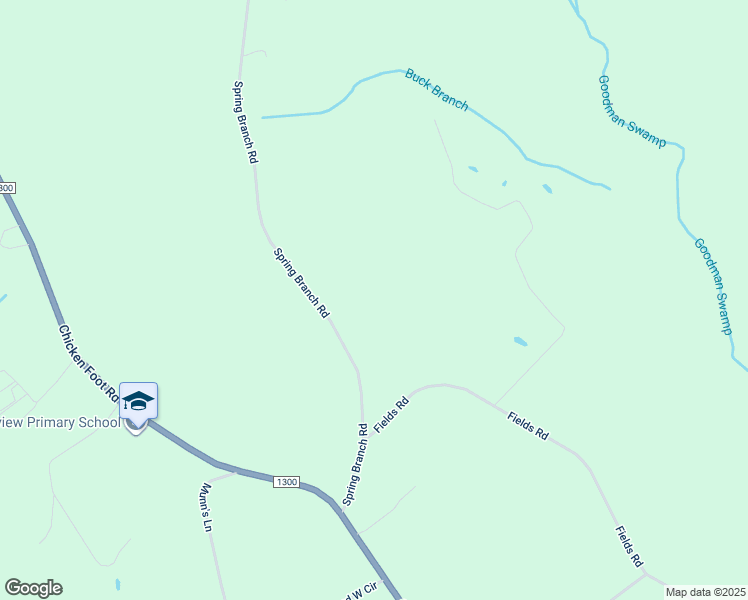 map of restaurants, bars, coffee shops, grocery stores, and more near 3077 Spring Branch Road in Tar Heel