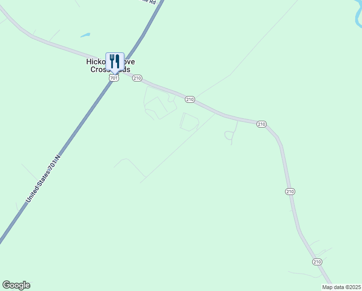 map of restaurants, bars, coffee shops, grocery stores, and more near Walter K Evans Road in Bladen County