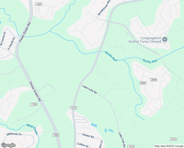 map of restaurants, bars, coffee shops, grocery stores, and more near 1244 Rocky Run Road in Piney Green