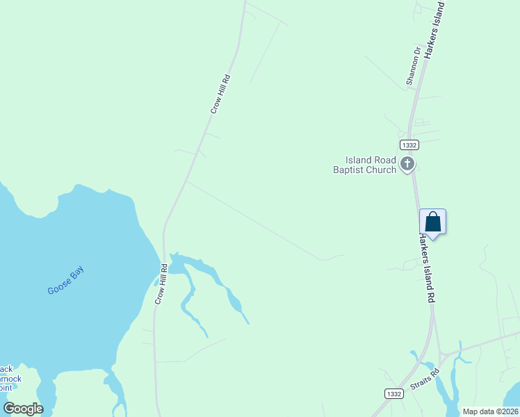 map of restaurants, bars, coffee shops, grocery stores, and more near 217 Crows Nest Road in Beaufort