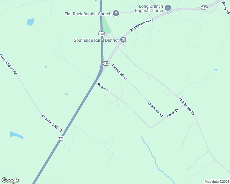 map of restaurants, bars, coffee shops, grocery stores, and more near 123 Pecan Drive in Liberty
