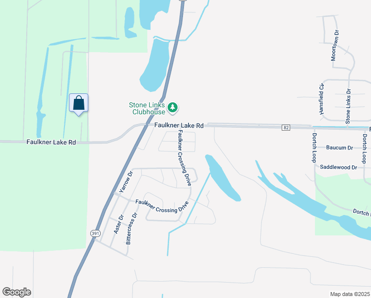 map of restaurants, bars, coffee shops, grocery stores, and more near 12405 Wahoo Drive in North Little Rock