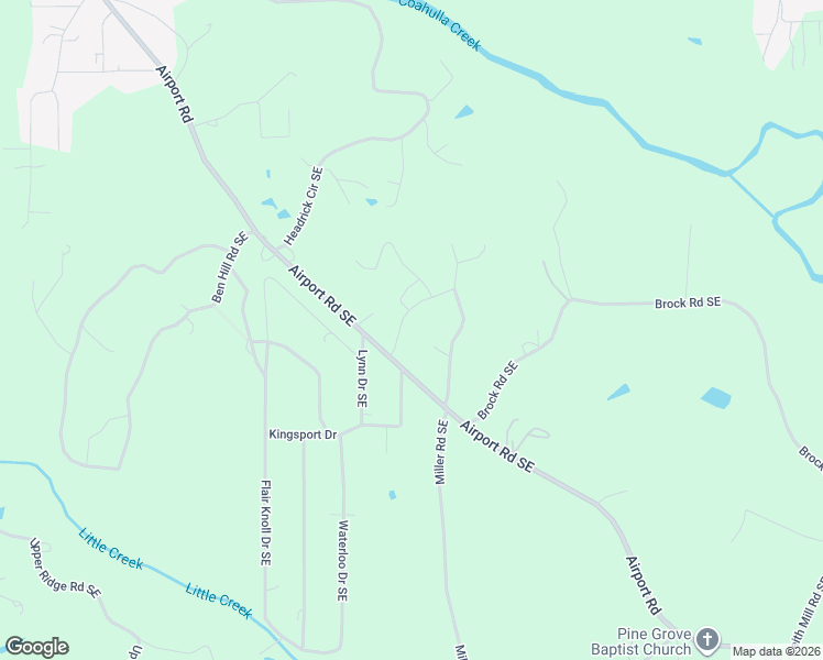 map of restaurants, bars, coffee shops, grocery stores, and more near 1131 Mobley Mill Road Southeast in Dalton