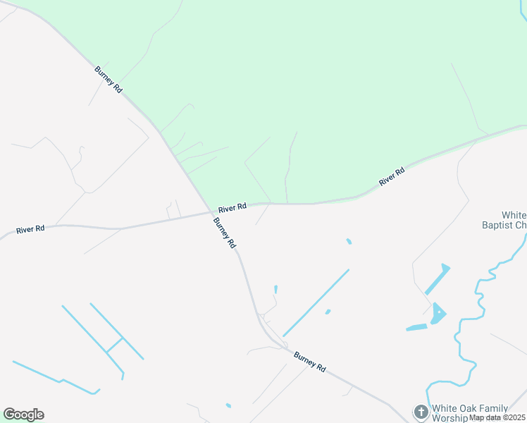 map of restaurants, bars, coffee shops, grocery stores, and more near 1123 River Road in White Oak