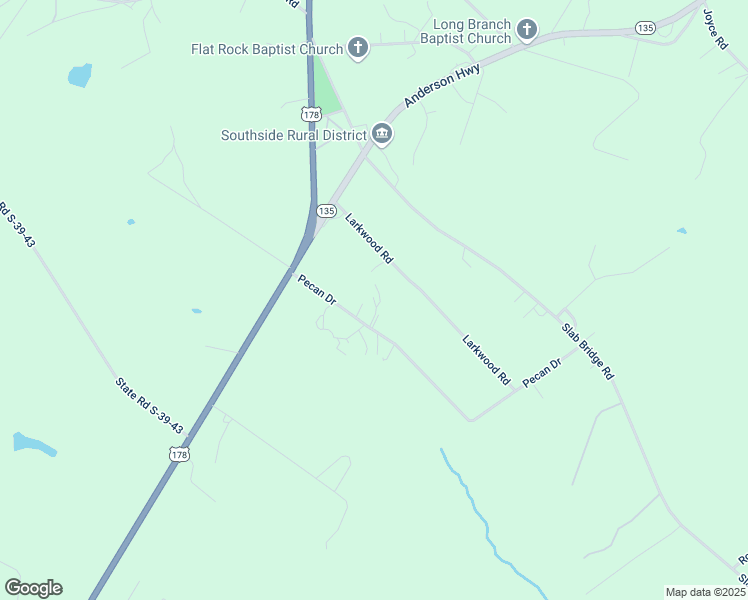 map of restaurants, bars, coffee shops, grocery stores, and more near 123 Pecan Drive in Liberty