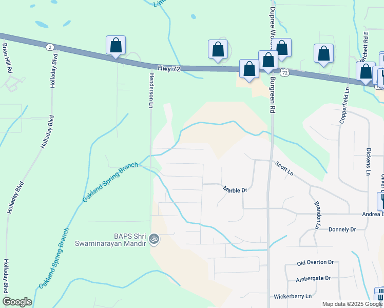 map of restaurants, bars, coffee shops, grocery stores, and more near 29176 Henderson Circle in Madison
