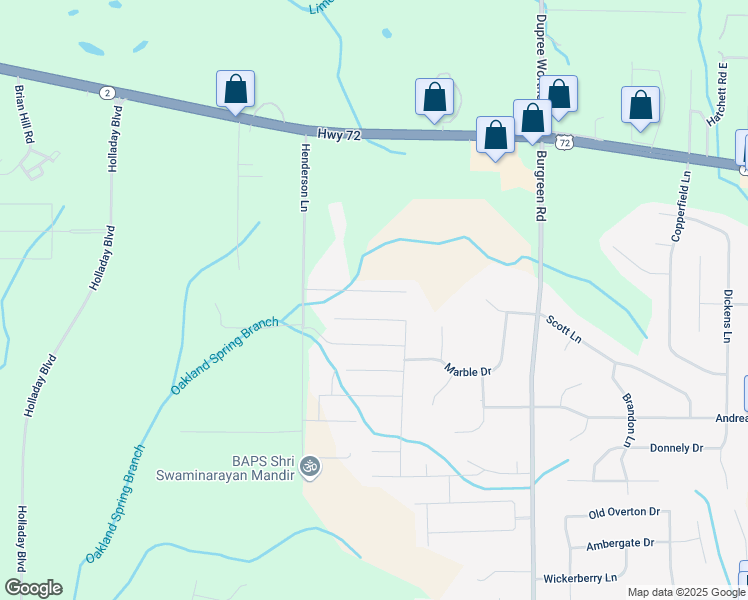 map of restaurants, bars, coffee shops, grocery stores, and more near 29176 Henderson Circle in Madison