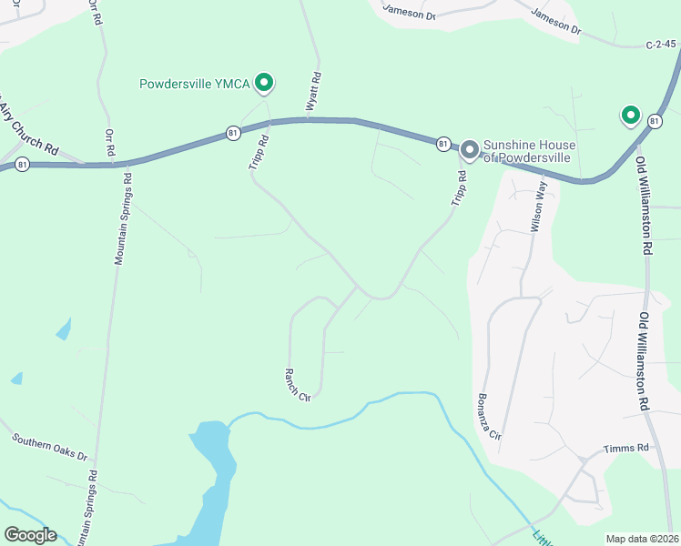 map of restaurants, bars, coffee shops, grocery stores, and more near 400 Tripp Road in Piedmont