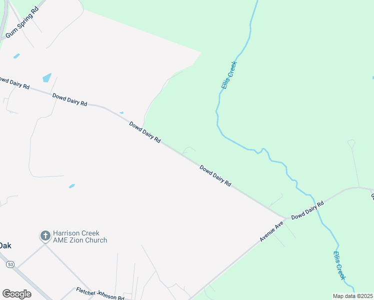map of restaurants, bars, coffee shops, grocery stores, and more near 1023 Dowd Dairy Road in White Oak