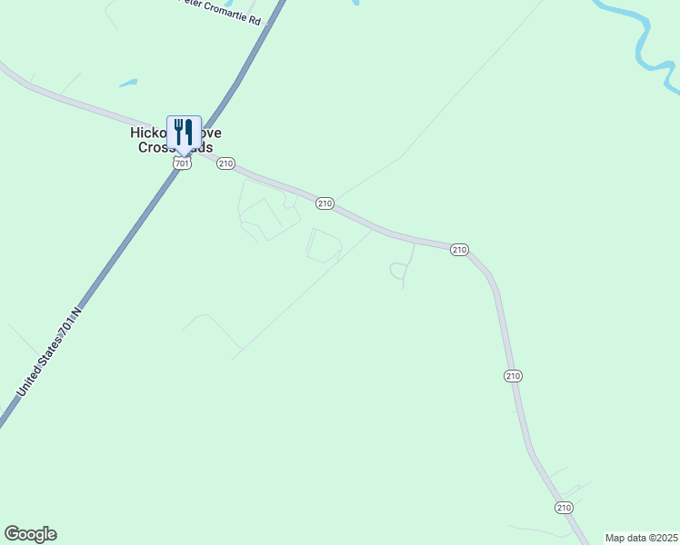 map of restaurants, bars, coffee shops, grocery stores, and more near Walter K Evans Road in Bladen County