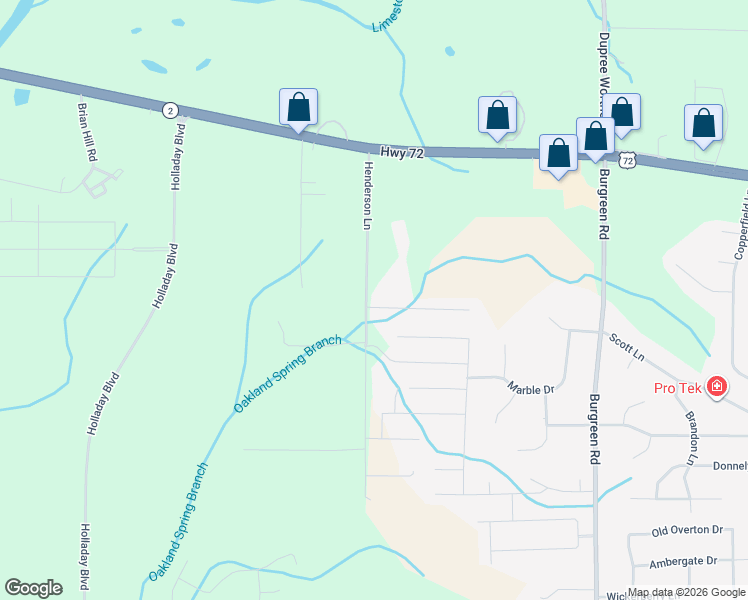 map of restaurants, bars, coffee shops, grocery stores, and more near 13049 Henderson Lane in Madison
