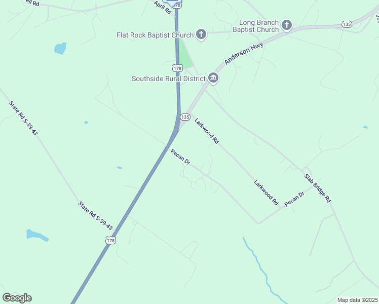 map of restaurants, bars, coffee shops, grocery stores, and more near 105 Pecan Drive in Liberty