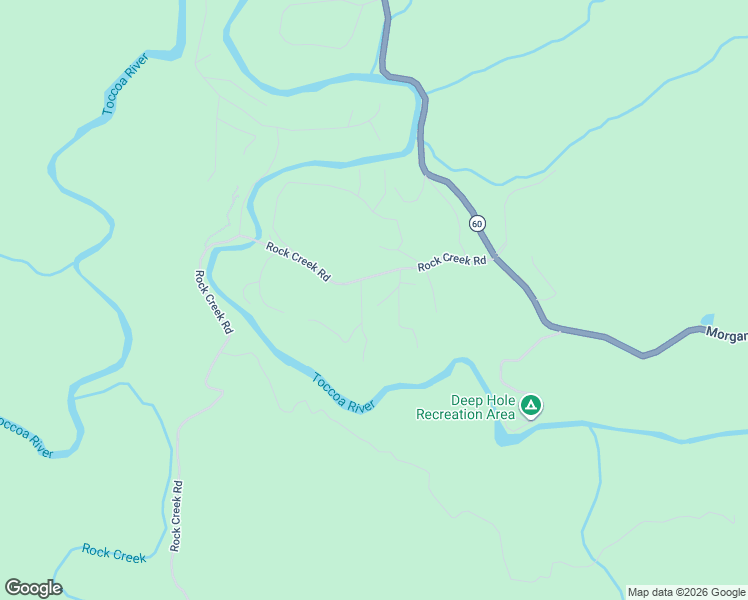 map of restaurants, bars, coffee shops, grocery stores, and more near 305 Rock Creek Road in Suches