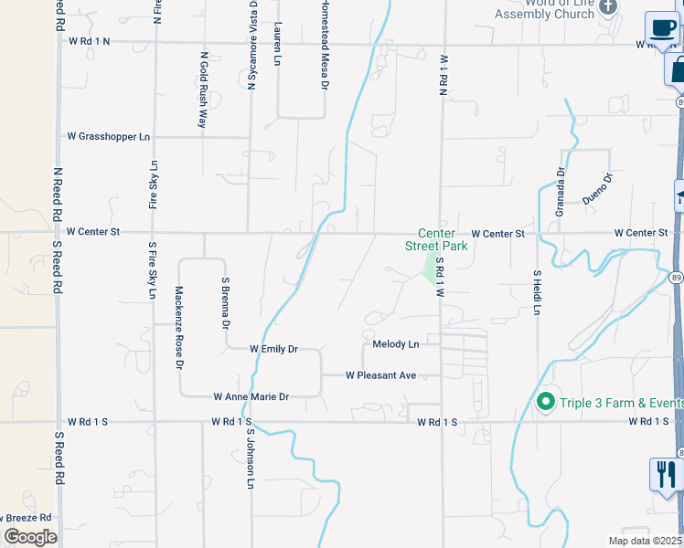 map of restaurants, bars, coffee shops, grocery stores, and more near 116 South Cottontail Drive in Chino Valley