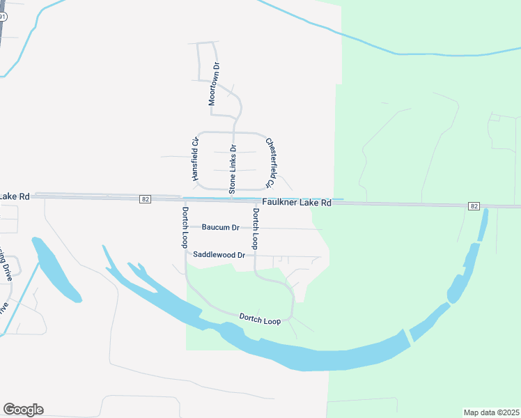 map of restaurants, bars, coffee shops, grocery stores, and more near 14300 County Road 82 in North Little Rock