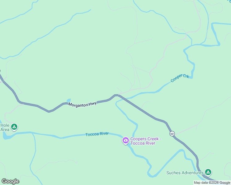 map of restaurants, bars, coffee shops, grocery stores, and more near 5 Coopers Creek Road in Suches