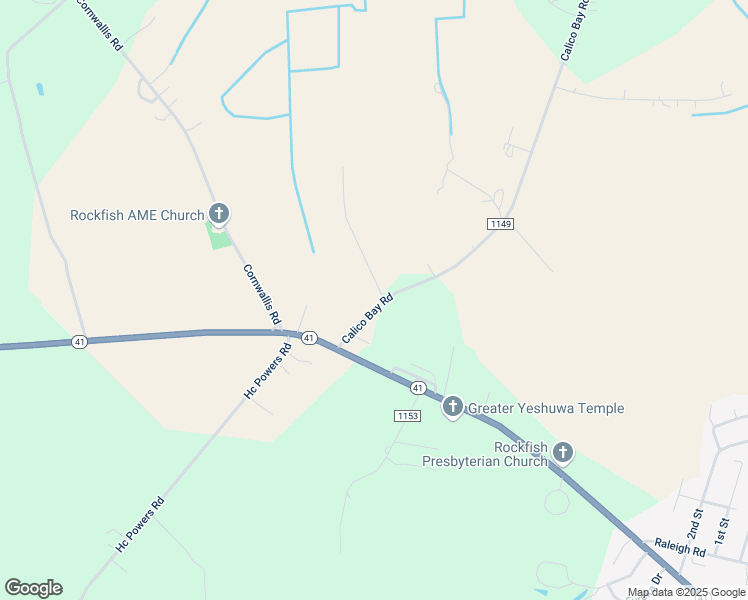 map of restaurants, bars, coffee shops, grocery stores, and more near State Road 1149 in Wallace