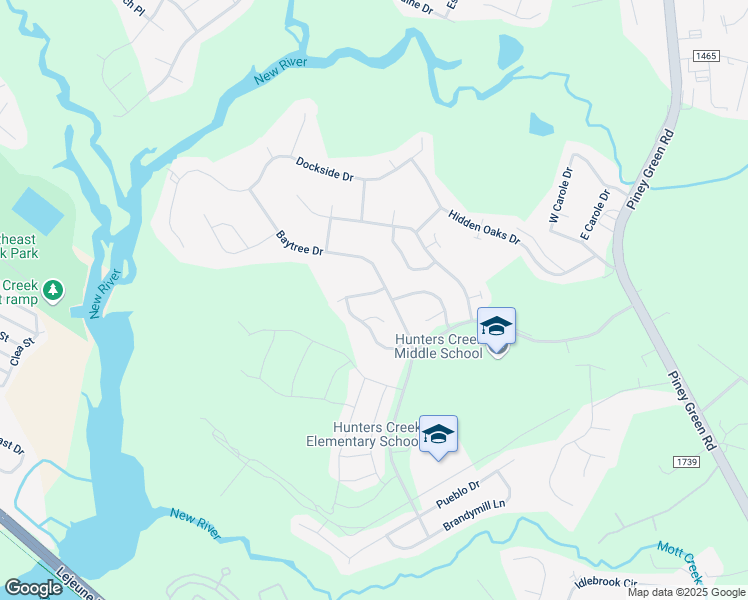 map of restaurants, bars, coffee shops, grocery stores, and more near 303 Firethorn Lane in Jacksonville