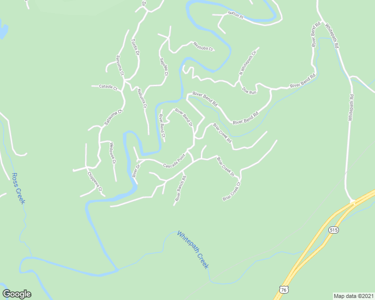 map of restaurants, bars, coffee shops, grocery stores, and more near 1199 River Bend Road in Ellijay