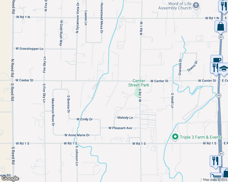 map of restaurants, bars, coffee shops, grocery stores, and more near 116 South Cottontail Drive in Chino Valley