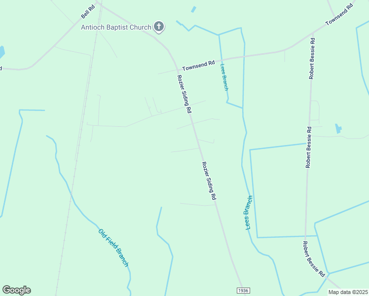 map of restaurants, bars, coffee shops, grocery stores, and more near 1818 Rozier Siding Road in Saint Pauls