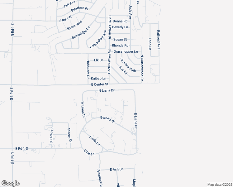 map of restaurants, bars, coffee shops, grocery stores, and more near 1855 N Liana Dr in Chino Valley