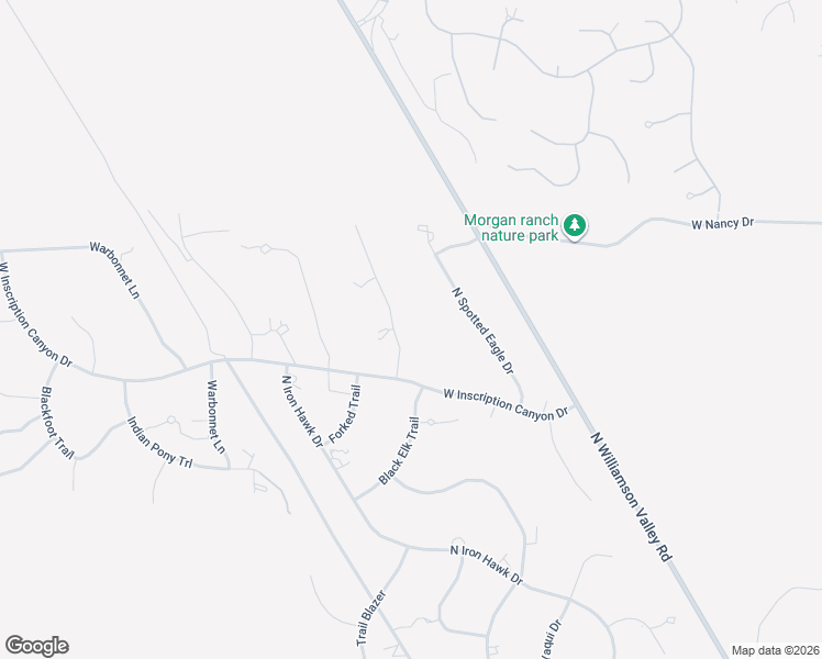 map of restaurants, bars, coffee shops, grocery stores, and more near 13887 North Thunderbird Road in Prescott