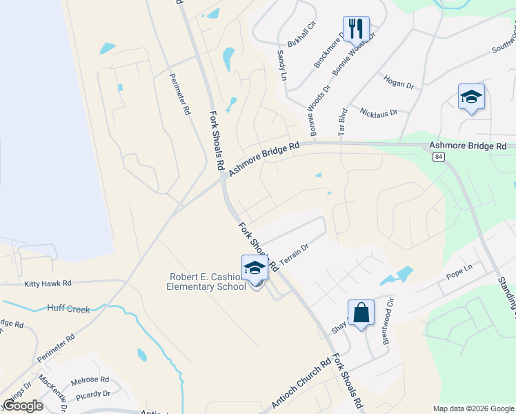map of restaurants, bars, coffee shops, grocery stores, and more near 128 Tassin Street in Greenville
