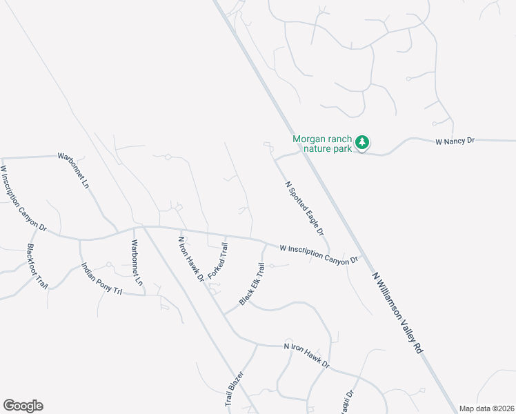 map of restaurants, bars, coffee shops, grocery stores, and more near 13887 North Thunderbird Road in Prescott