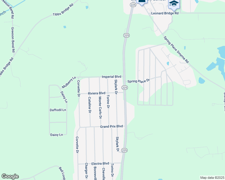 map of restaurants, bars, coffee shops, grocery stores, and more near 107 Skylark Drive in Chatsworth