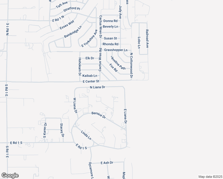 map of restaurants, bars, coffee shops, grocery stores, and more near 1855 North Liana Drive in Chino Valley