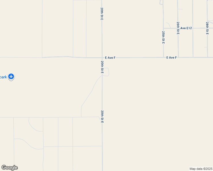 map of restaurants, bars, coffee shops, grocery stores, and more near 20 East Avenue F in Lancaster