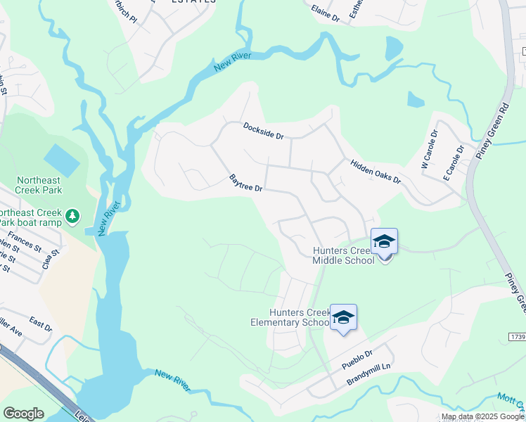 map of restaurants, bars, coffee shops, grocery stores, and more near 312 Firethorn Lane in Jacksonville