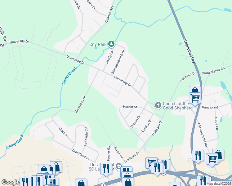 map of restaurants, bars, coffee shops, grocery stores, and more near 953 Greenoak Drive in Lancaster