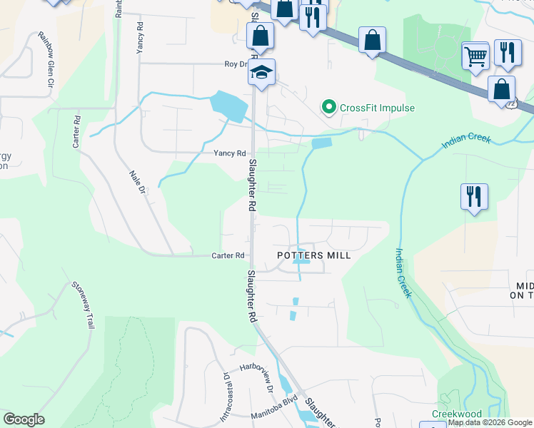 map of restaurants, bars, coffee shops, grocery stores, and more near 152 Potters Wheel Northwest in Madison