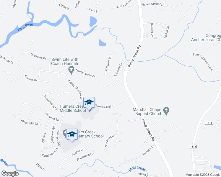 map of restaurants, bars, coffee shops, grocery stores, and more near 201 Hidden Oaks Drive in Jacksonville