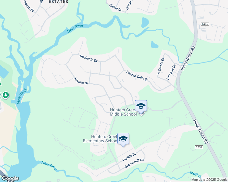 map of restaurants, bars, coffee shops, grocery stores, and more near 109 Stonecroft Lane in Jacksonville
